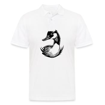 Duck Birds Ducks - Men's Polo Shirt - white - Front - Kai (181cm)