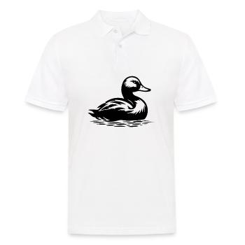 Canard Oiseaux Canards - Polo Homme - blanc - Devant - Kai (181cm)