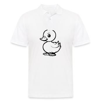 Duck Birds Ducks - Men's Polo Shirt - white - Front - Kai (181cm)