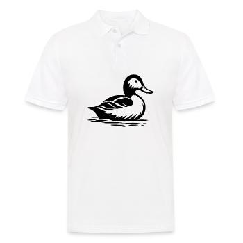 Duck Birds Ducks - Men's Polo Shirt - white - Front - Kai (181cm)