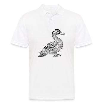 Duck Birds Ducks - Men's Polo Shirt - white - Front - Kai (181cm)