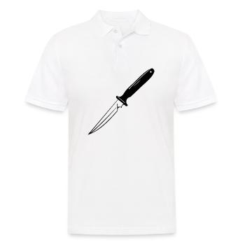 Knife Cutler Knife Lover - Men's Polo Shirt - white - Front - Kai (181cm)