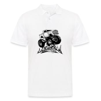 Monster Truck Monster Truck Lover Fan - Polo Homme - blanc - Devant - Kai (181cm)