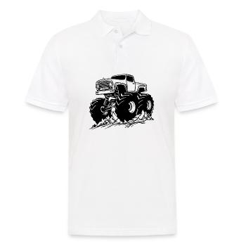 Monster Truck Monster Truck Lover Fan - Polo Homme - blanc - Devant - Kai (181cm)