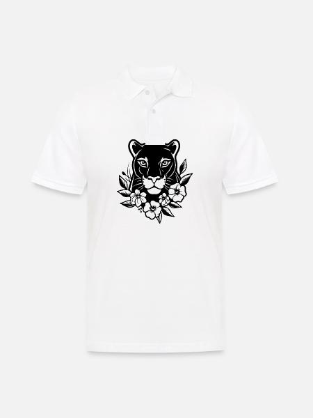 Panther Predator Jungle Wildcat - Men's Polo Shirt - white