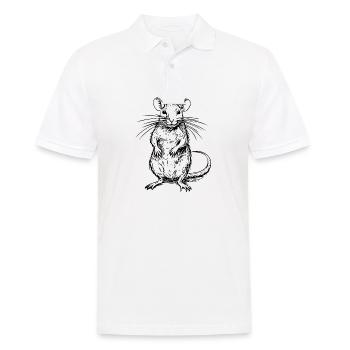Rat, Mouse, Rodent, Rats - Men's Polo Shirt - white - Front - Kai (181cm)