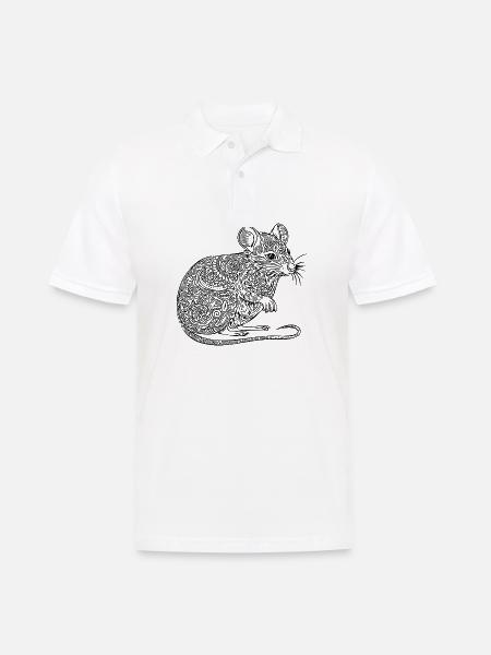 Rat, Mouse, Rodent, Rats - Men's Polo Shirt - white