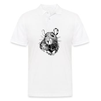 Ratte Maus Nagetier Ratten - Männer Poloshirt - Weiß - Vorne - Kai (181cm)
