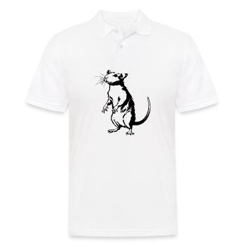 Rat Mouse Rodent Rats - Men's Polo Shirt - white - Front - Kai (181cm)