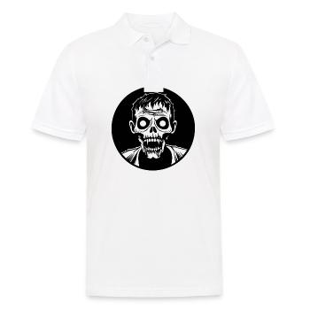 Zombie Undead Halloween Horreur - Polo Homme - blanc - Devant - Kai (181cm)