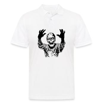 Zombie Undead Halloween Horreur - Polo Homme - blanc - Devant - Kai (181cm)