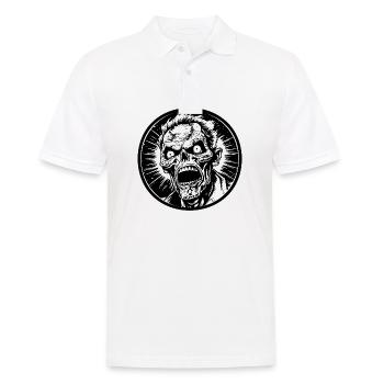 Zombie Untoter Halloween Horror - Männer Poloshirt - Weiß - Vorne - Kai (181cm)