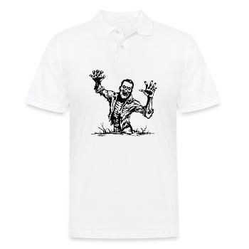 Zombie Undead Halloween Horreur - Polo Homme - blanc - Devant - Kai (181cm)
