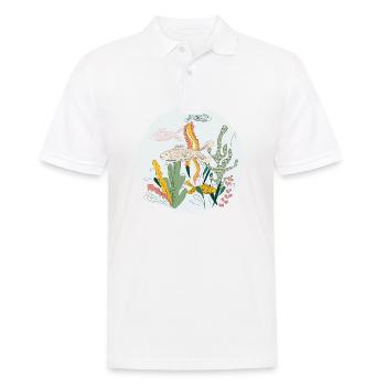 Meerestiere - Männer Poloshirt - Weiß - Vorne - Kai (181cm)