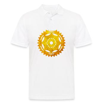 Fahrrad - Männer Poloshirt - Weiß - Vorne - Kai (181cm)