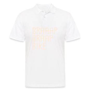 Fahrrad - Männer Poloshirt - Weiß - Vorne - Kai (181cm)