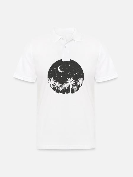 Sommer - Männer Poloshirt - Weiß
