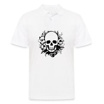 Skeleton Costume Bones Halloween Horror - Men's Polo Shirt - white - Front - Kai (181cm)