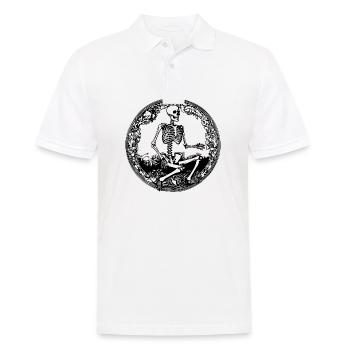 Skeleton Costume Bones Halloween Horror - Men's Polo Shirt - white - Front - Kai (181cm)