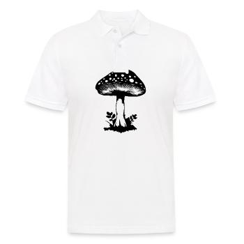 Pilz Pilzsammler Pilze Fungi - Männer Poloshirt - Weiß - Vorne - Kai (181cm)