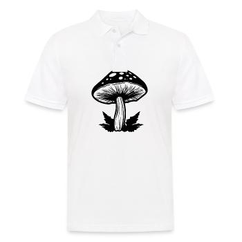 Champignon Cueilleur de champignons Champignons Champignons - Polo Homme - blanc - Devant - Kai (181cm)