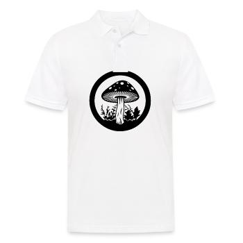 Champignon Cueilleur de champignons Champignons Champignons - Polo Homme - blanc - Devant - Kai (181cm)