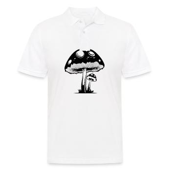 Pilz Pilzsammler Pilze Fungi - Männer Poloshirt - Weiß - Vorne - Kai (181cm)