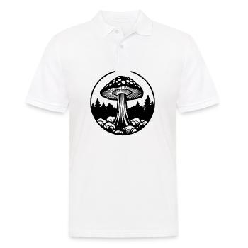 Champignon Cueilleur de champignons Champignons Champignons - Polo Homme - blanc - Devant - Kai (181cm)
