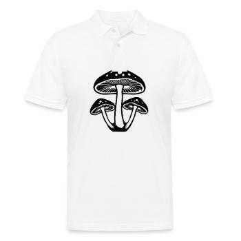 Champignon Cueilleur de champignons Champignons Champignons - Polo Homme - blanc - Devant - Kai (181cm)
