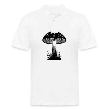 Champignon Cueilleur de champignons Champignons Champignons - Polo Homme - blanc - Devant - Kai (181cm)