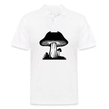 Pilz Pilzsammler Pilze Fungi - Männer Poloshirt - Weiß - Vorne - Kai (181cm)