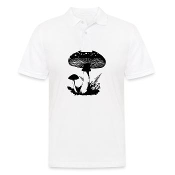 Champignon Cueilleur de champignons Champignons Champignons - Polo Homme - blanc - Devant - Kai (181cm)