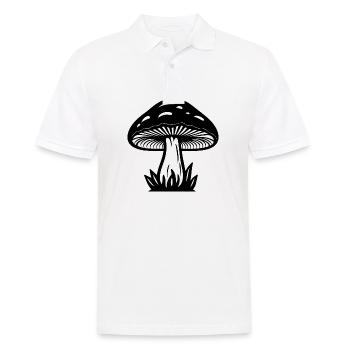 Champignon Cueilleur de champignons Champignons Champignons - Polo Homme - blanc - Devant - Kai (181cm)