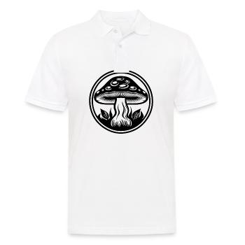 Champignon Cueilleur de champignons Champignons Champignons - Polo Homme - blanc - Devant - Kai (181cm)