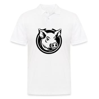 Truie cochonne - Polo Homme - blanc - Devant - Kai (181cm)