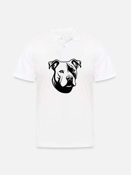 Pitbull - Men's Polo Shirt - white