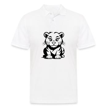 Tigre Big Cat - Polo Homme - blanc - Devant - Kai (181cm)
