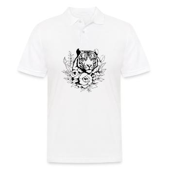 Tigre Big Cat - Polo Homme - blanc - Devant - Kai (181cm)