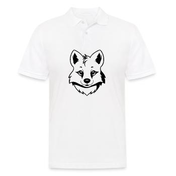 Wolf - Men's Polo Shirt - white - Front - Kai (181cm)