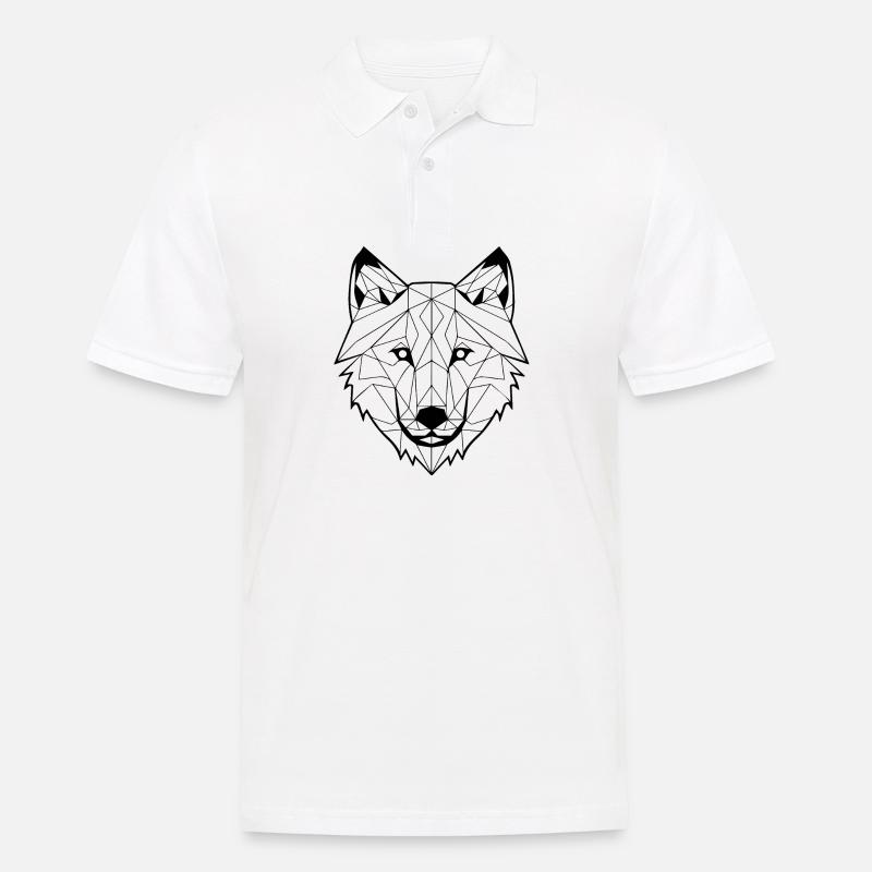 Wolf - Men's Polo Shirt - white