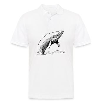 Wal Meer Fische - Männer Poloshirt - Weiß - Vorne - Kai (181cm)