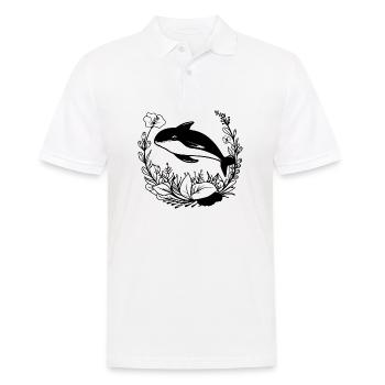 Wal Meer Fische - Männer Poloshirt - Weiß - Vorne - Kai (181cm)