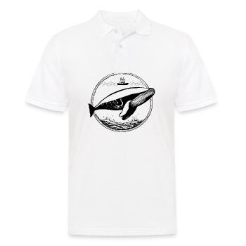 Wal Meer Fische - Männer Poloshirt - Weiß - Vorne - Kai (181cm)