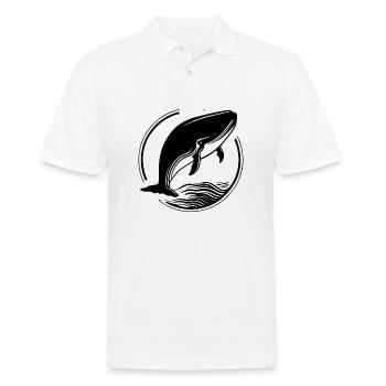 Wal Meer Fische - Männer Poloshirt - Weiß - Vorne - Kai (181cm)