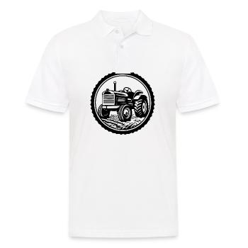 Tracteur - Polo Homme - blanc - Devant - Kai (181cm)
