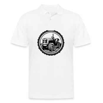 Tracteur - Polo Homme - blanc - Devant - Kai (181cm)