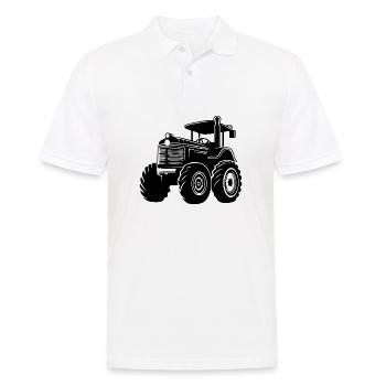 Tracteur - Polo Homme - blanc - Devant - Kai (181cm)