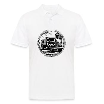 Truck Driver Truck Truck - Men's Polo Shirt - white - Front - Kai (181cm)