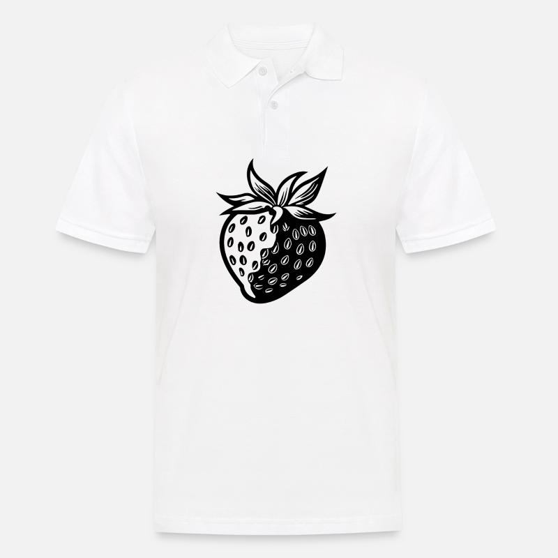 Strawberry Fruit Fruit - Men's Polo Shirt - white