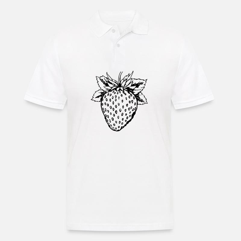 Strawberry Fruit Fruit - Men's Polo Shirt - white